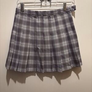 Aeropostale Plaid Skirt Size Small 28" Waist 15" Length Wednesday Adam's Vibe